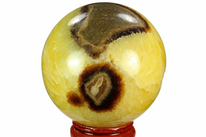 Polished Septarian Sphere - Madagascar #122914